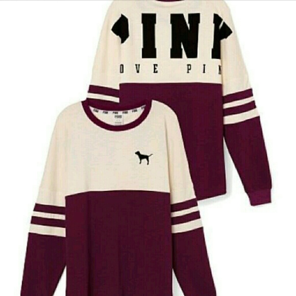 Maroon pink crew
