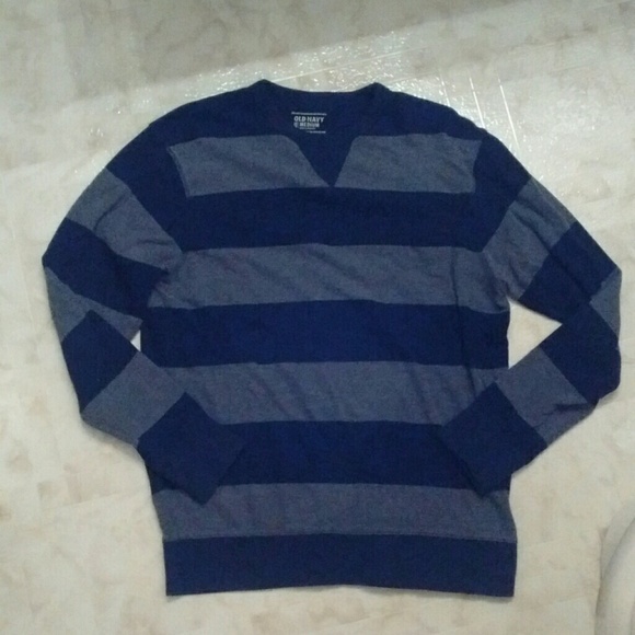 Old navy med guys mens striped sweater