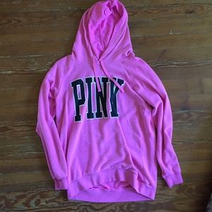 VS pink oversized hoodie