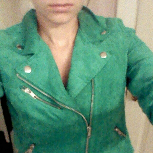 Size 6 H&M divided Kelly Green fashion jacket