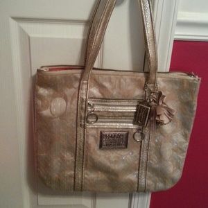 Coach sequin tote