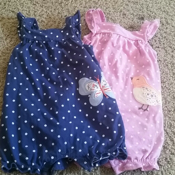 Baby Girl Rompers Size 9 Months BUNDLED!
