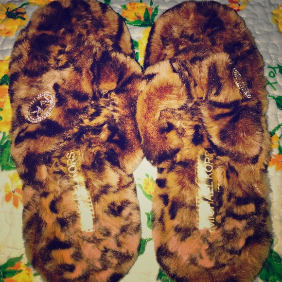 Michael Kors Cheetah Slippers