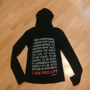 Pro-life sweatshirt, small (?)