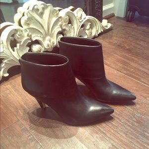 Black booties by ivanka trump