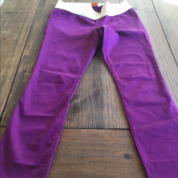 Old Navy purple skinny jeans