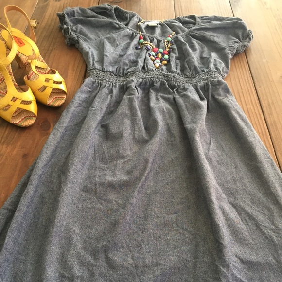 Motherhood maternity denim dress