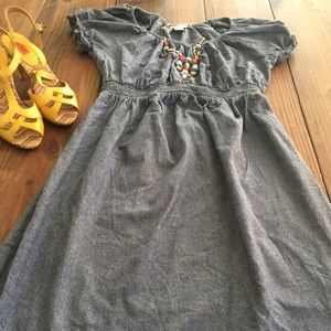 Motherhood maternity denim dress
