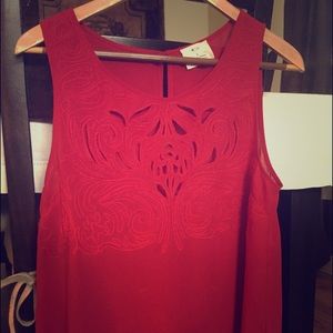 Light and beautiful red top