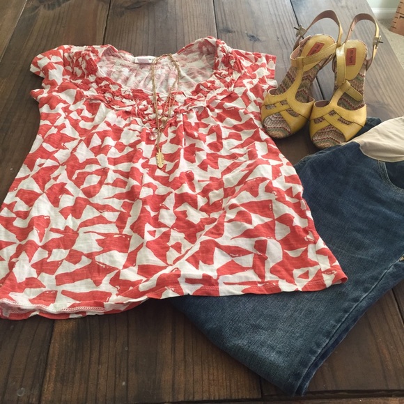 Motherhood maternity burnt orange top