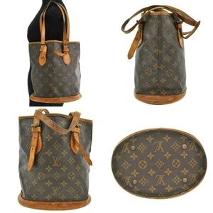 AUTH LOUIS VUITTON BUCKET PM SHOULDER BAG