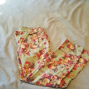 Floral print pants