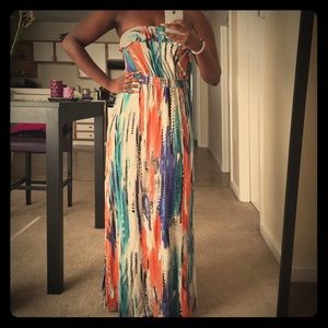 Guess strapless maxi