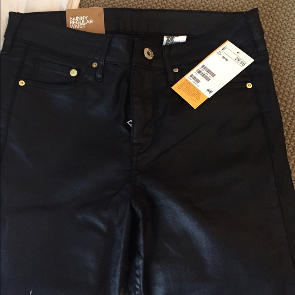H&M black coated Jean