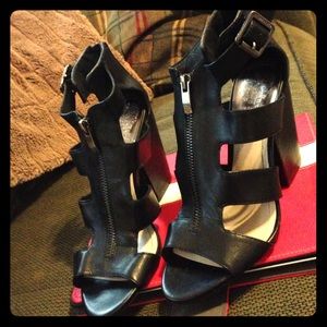 Vince Camuto cut outs chunky heels