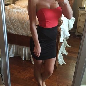 Cocktail dress Red and Black