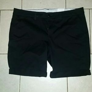 Black Bermuda shorts