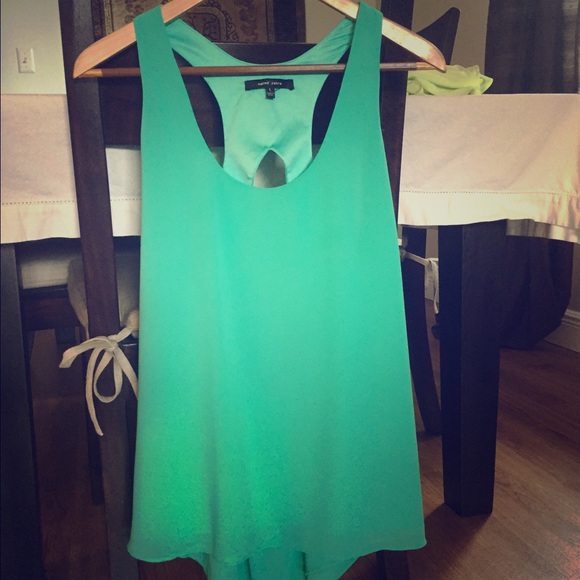 Teal flowy top