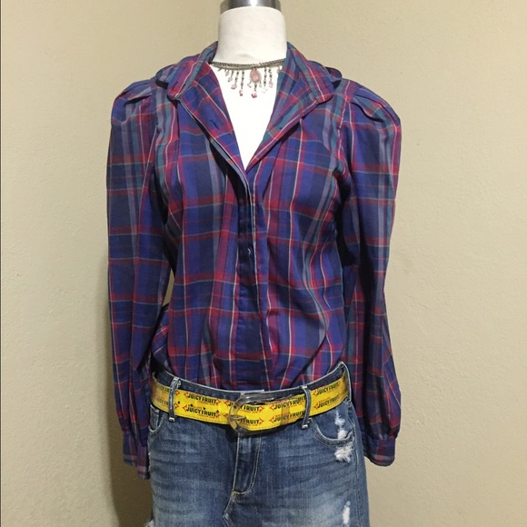 Vintage plaid Levi Strauss & co top SALE SALE