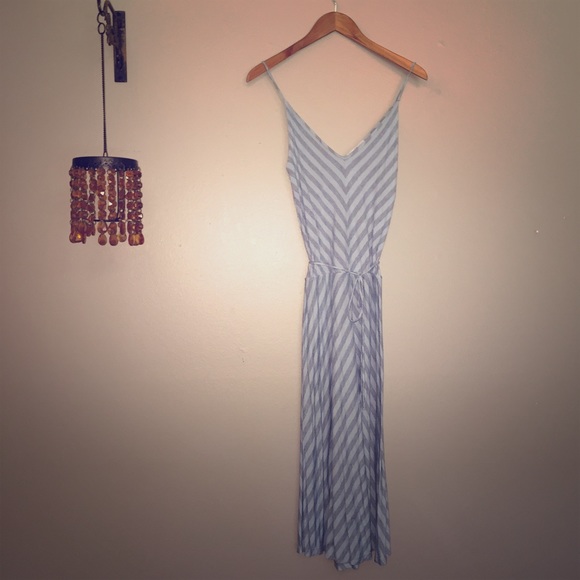 Gap Striped Tank Dress with Tie Waste