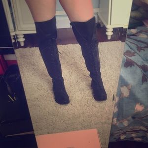 Thigh High Lace Up Boots