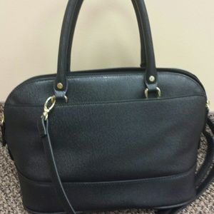 Black dome satchel merona