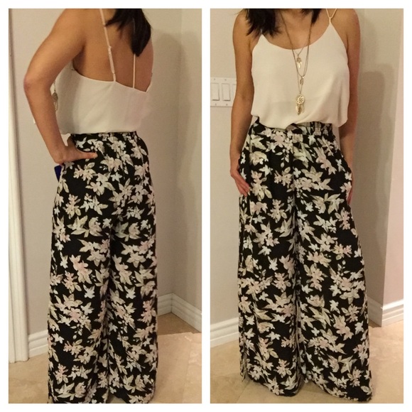 Floral print palazzo pant - Picture 4 of 4