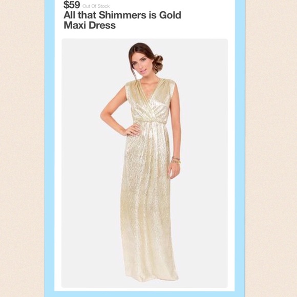 Shimmer/gold dress