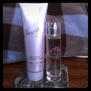 NWOT Just Me by Paris Hilton perfume & body lotion