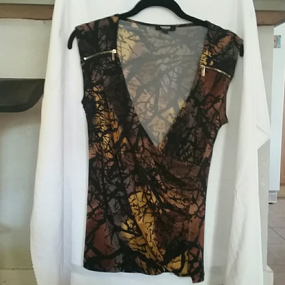 Premise Studio Brown & Black Pattern Size Small