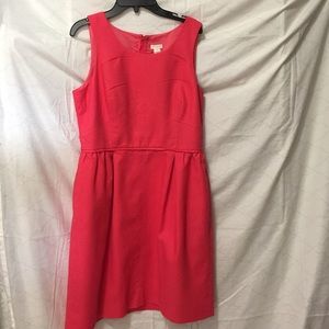 J. Crew bright coral dress
