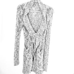 Anthropologie white and black sweater