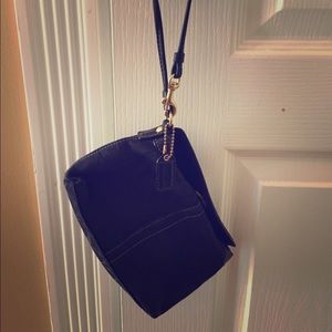 Coach black wristlet