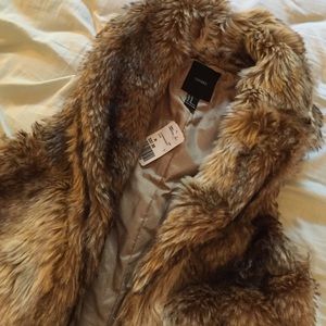 Faux fur vest