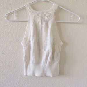 White knit top