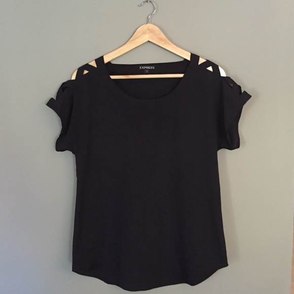 Open Shoulder Panel Top from Express