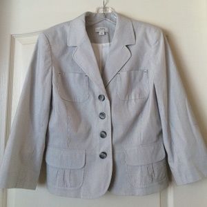 Ann Taylor Loft Striped Blazer