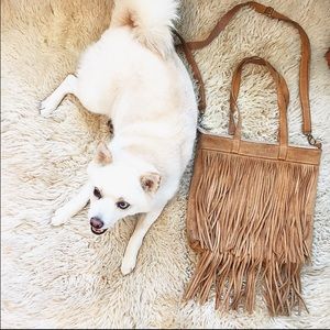 FP boho fringe shoulder bag