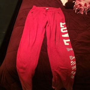 Pink boyfriend sweatpants