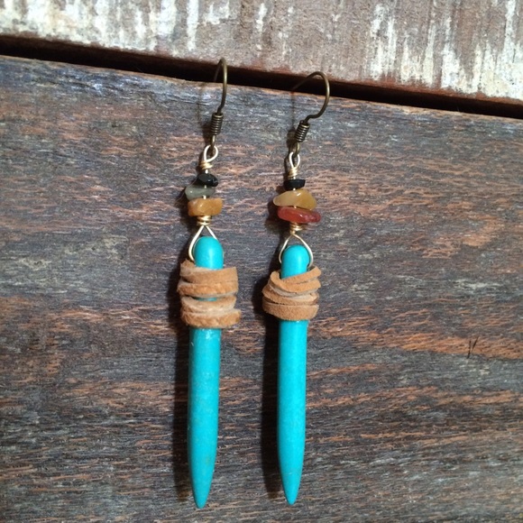 Turquoise earrings - Picture 3 of 4