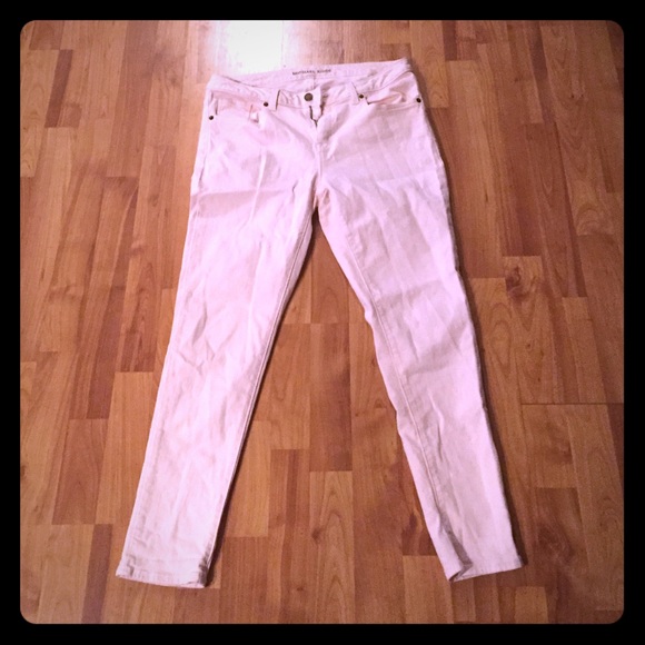 Michael Kors pale pink skinny jeans