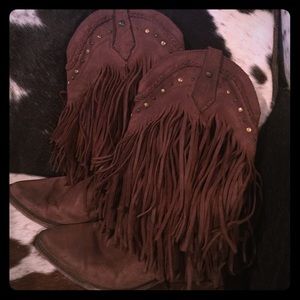 Liberty Black Fringe Boots