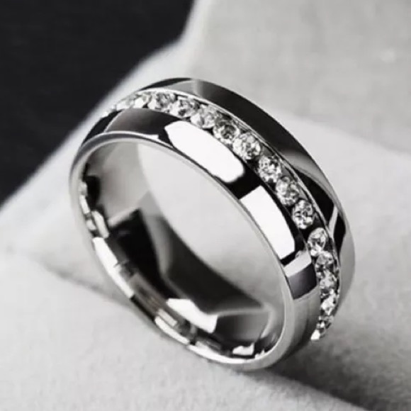 πCZ.Men's Engagement Ring Wedding Band - Picture 3 of 3