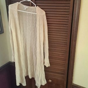 Ann Taylor Loft long knit cardigan size medium