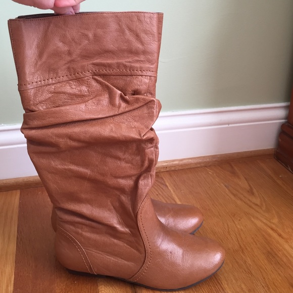 Steve Madden tan genuine leather boots - 6.5