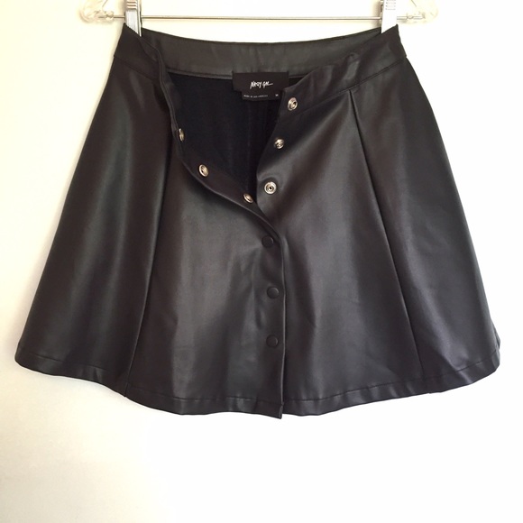 Nasty Gal Dresses & Skirts - Nasty Gal Faux Leather Circle skirt