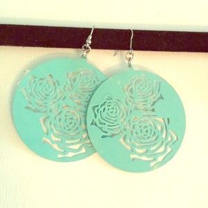 Turquoise Hoop Earrings!
