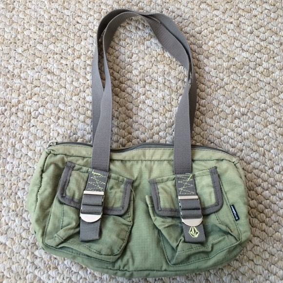 Volcom purse, green.