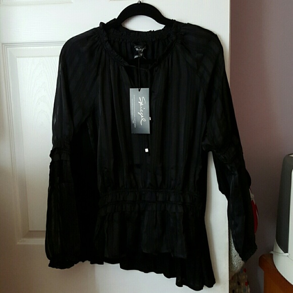 3 black blouses ( 2 Siegel ) - all 3 for $30
