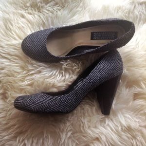 Tweed herringbone heels from UO
